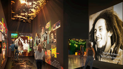 Guests can explore at their own pace in digital and analog spaces celebrating Bob Marley at Mandalay Bay in Las Vegas.