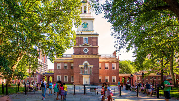 Independence Hall in Philadelphia. Visit Philadelphia is projecting increased visitor spend for the 250th anniversary of America’s founding. Independence Hall in Philadelphia. Visit Philadelphia is projecting increased visitor spend for the 250th anniversary of America’s founding.