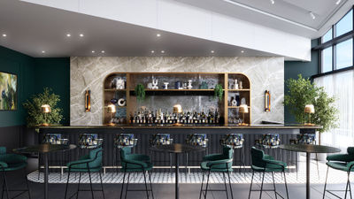 The Centurion Lounge at Amsterdam Airport Schiphol will have a bar and other amenities.