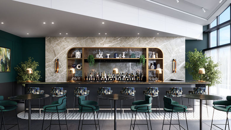 The Centurion Lounge at Amsterdam Airport Schiphol will have a bar and other amenities.