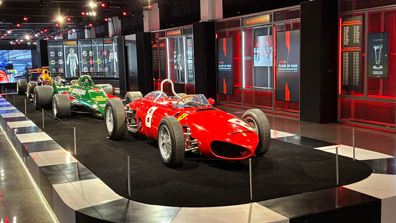 F1 X at Grand Prix Plaza enables guests to see race cars up close.