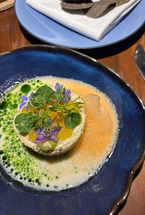 Crab aguachile is another popular menu item at Moxi restaurant. Crab aguachile is another popular menu item at Moxi restaurant.