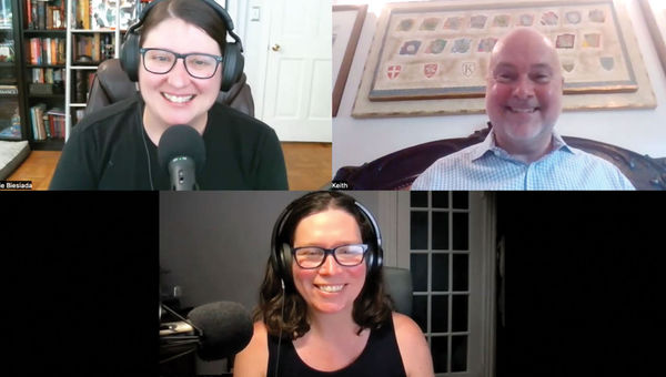On the Folo by Travel Weekly podcast, clockwise from top left: Retail editor Jamie Biesiada, Departure Lounge founder Keith Waldon and Folo host Rebecca Tobin. On the Folo by Travel Weekly podcast, clockwise from top left: Retail editor Jamie Biesiada, Departure Lounge founder Keith Waldon and Folo host Rebecca Tobin.