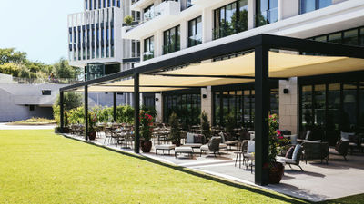 The Martinhal Lisbon Oriente's Terrace restaurant.