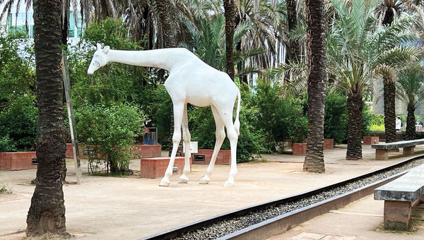 Lisbon's Park of Nations neighborhood, where the Martinhal Lisbon Oriente is located, is filled with playful street art. Lisbon's Park of Nations neighborhood, where the Martinhal Lisbon Oriente is located, is filled with playful street art.