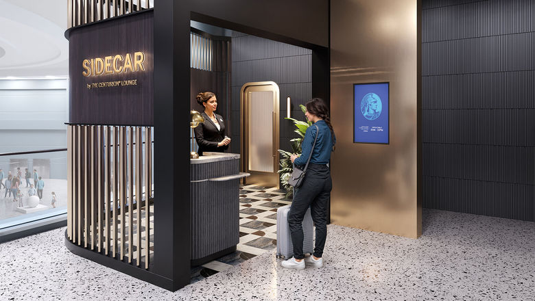The Sidecar concept was designed for travelers who spend less than an hour in airport lounges.