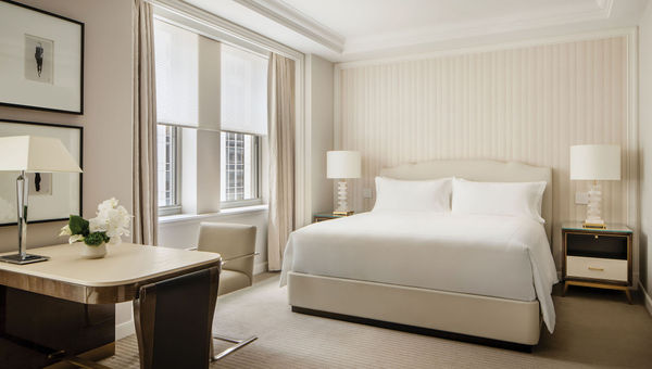 A Park Avenue Junior Suite bedroom. A Park Avenue Junior Suite bedroom.