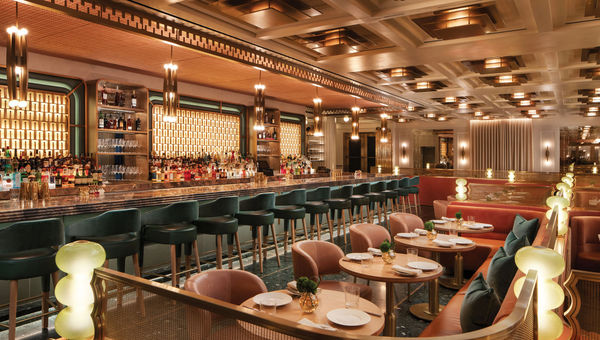 The Lex Yard restaurant at the restored Waldorf Astoria.