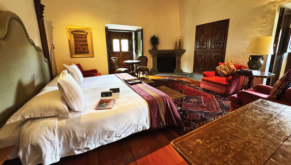 A suite in Inkaterra's 16th century manor house La Casona.