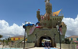 The sandcastle and waterslides at Celebration Key.
