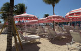 Carnival Cruise Line's Celebration Key is now open, and guests are never far from shade, such as these loungers at the Pearl Cove Beach Club.