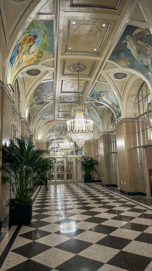 The Silver Corridor, which was inspired by Versailles' Hall of Mirrors, links the Waldorf Astoria New York's Grand Ballroom, Astor Room, Jade Room and Basildon Room event spaces.