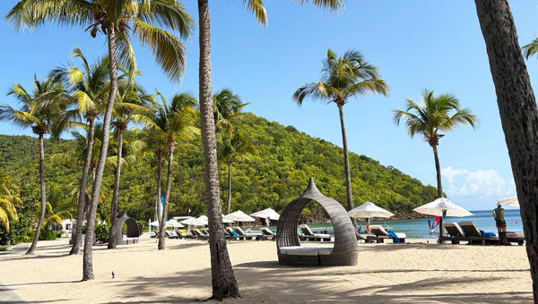 Carlisle Bay sits on a quiet stretch of beachfront on the southern coast of Antigua. The resort will increase the size of its beach as part of a renovation that will conclude in 2027.