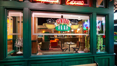 Fans of the hit TV show "Friends" can see set re-creations, like this one of the Central Perk coffee shop, at The Friends Experience at the MGM Grand in Las Vegas