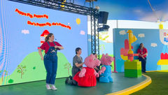 The puppet show in the new Lego Duplo Peppa Pig Playground was a big hit with senior editor Christina Jelski and her 3-year-old daughter.