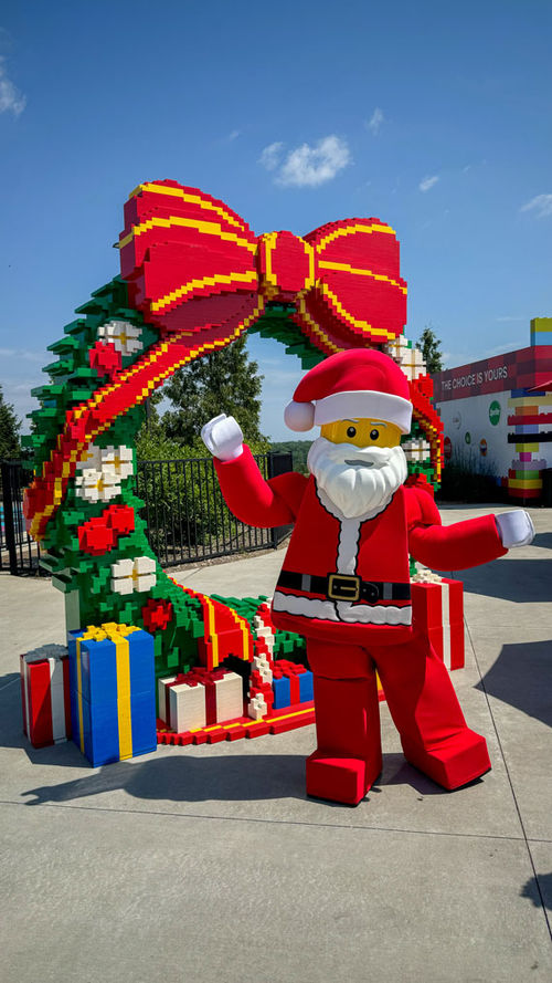 Legoland New York held its first Christmas in July event this year. Legoland New York held its first Christmas in July event this year.