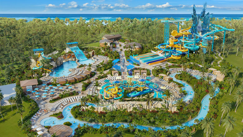 A rendering of the new waterpark coming to Great Stirrup Cay.