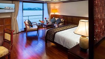Accommodations on the AmaDara, an AmaWaterways ship that sails the Mekong.