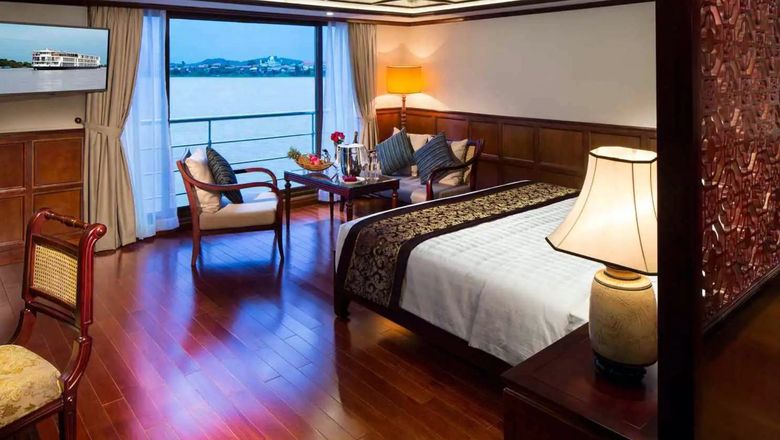 Accommodations on the AmaDara, an AmaWaterways ship that sails the Mekong.