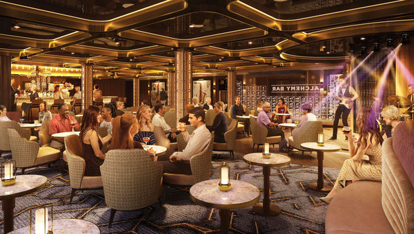 The Alchemy Bar will be larger on the Festivale than on other Carnival ships.
