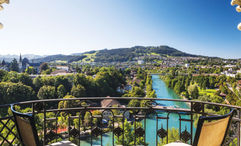 A view of the River Aare from a suite at the Hotel Bellevue Palace.