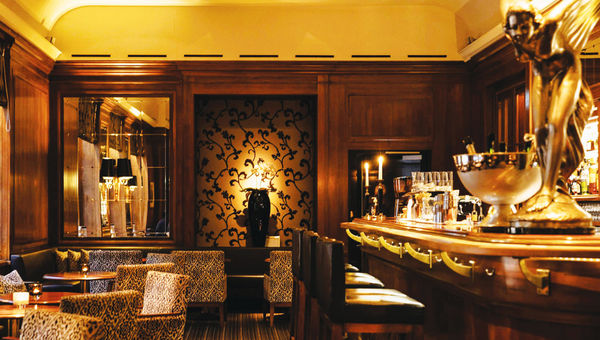 The hotel's Bellevue Bar. The hotel's Bellevue Bar.