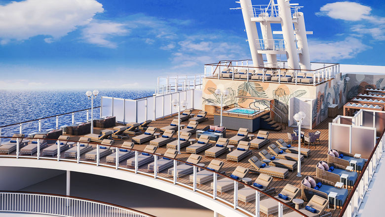 Sundecks on the Norwegian Pearl and Norwegian Jewel will be converted to Vibe Beach Clubs. The spaces are for adults only.