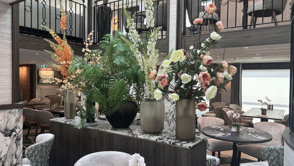 The boat is designed to allow natural light to illuminate the main deck and the deck below from the skylight.