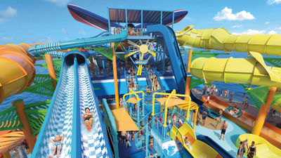 The Festivale will have Carnival's largest waterpark at sea.