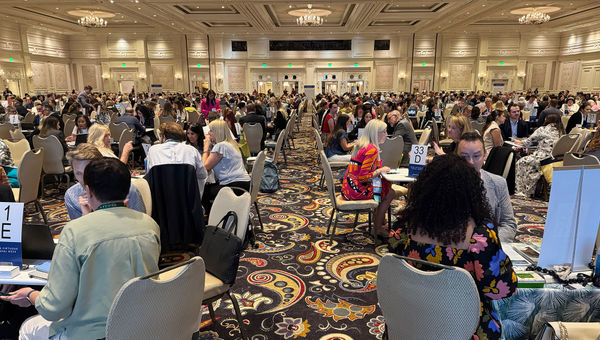 Advisors meeting with travel suppliers at the 2025 Virtuoso Travel Week in Las Vegas.