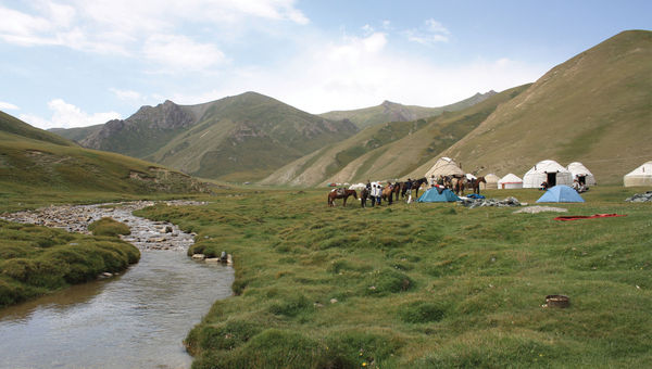 One of Intrepid's new itineraries in Central Asia includes a hiking trip in Kyrgyzstan.