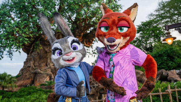 Judy Hopps and Nick Wilde debut their new looks inspired by the Walt Disney Studios film "Zootopia 2." Guests will be able to meet them at the Zoogether Day Gathering Spot at Disney's Animal Kingdom Theme Park at Walt Disney World Resort in Florida. Judy Hopps and Nick Wilde debut their new looks inspired by the Walt Disney Studios film "Zootopia 2." Guests will be able to meet them at the Zoogether Day Gathering Spot at Disney's Animal Kingdom Theme Park at Walt Disney World Resort in Florida.