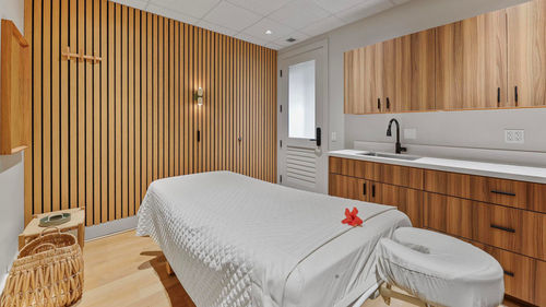 A treatment room at the new spa.