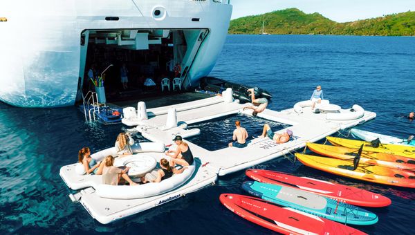 Windstar is rolling out the AquaBana inflatable dock fleetwide.