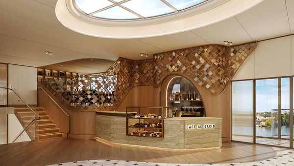 Celebrity River Cruises ships will have a Cafe al Bacio coffee shop onboard. Celebrity River Cruises ships will have a Cafe al Bacio coffee shop onboard.