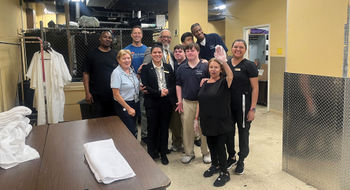Hotel staff members, INNclusivity participants and INNclusivity founder Mike Schugt (in blue shirt) during a training session at the InterContinental New Orleans.
