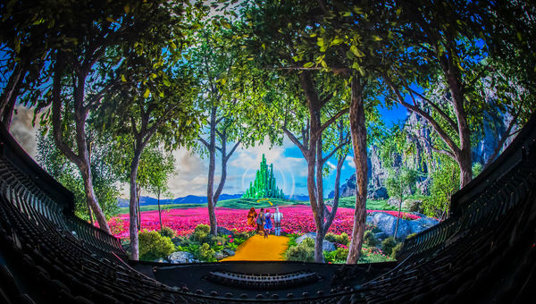 While AI was used for other elements, landscapes in “The Wizard of Oz at Sphere” were created with traditional visual effects and original photography.