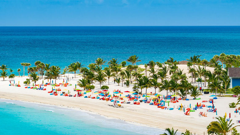 A beach in Bimini, which is located less than 60 miles off the coast of Miami.