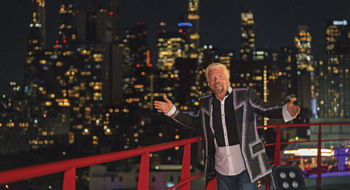 Virgin Group founder Richard Branson aboard the Brilliant Lady in New York City.