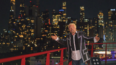 Virgin Group founder Richard Branson aboard the Brilliant Lady in New York City.