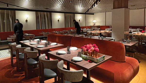 A dining space at Rojo by Razzle Dazzle. A dining space at Rojo by Razzle Dazzle.