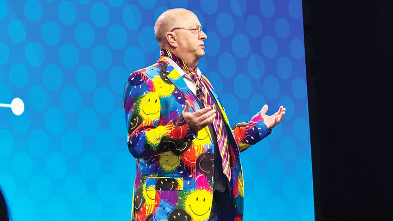 In an homage to Robbi Hamida, Nexion business development and education manager Martin Mussey wore a colorful suit jacket onstage at CoNexion 2025.