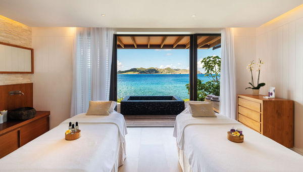 The Hotel Christopher St. Barth's Sisley Spa has five treatment rooms, each with its own outside seating area. The Hotel Christopher St. Barth's Sisley Spa has five treatment rooms, each with its own outside seating area.