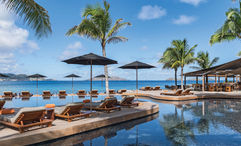 The Hotel Christopher St. Barth's infinity pool is the largest on St. Barts.