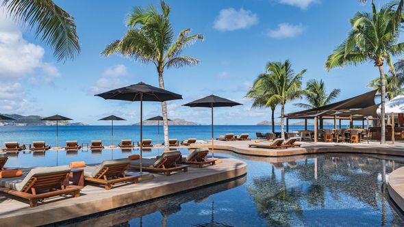The Hotel Christopher St. Barth's infinity pool is the largest on St. Barts.