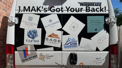 J.MAK Hospitality founder Jon Makhmaltchi's promotional tool -- a 2025 Winnebago Solis Pocket.