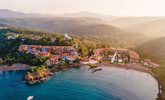 Villas perched above the beach at Careyes, one of Mexico's original master-planned luxury communities.