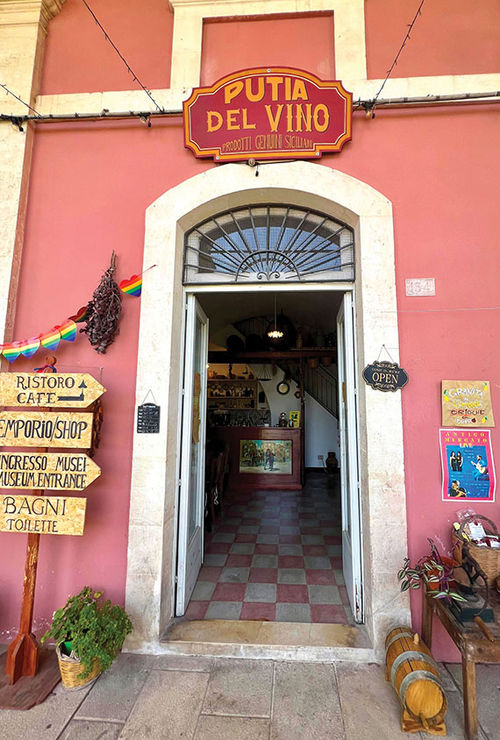 A typical putia, the old neighborhood shop reborn as a wine bar.
