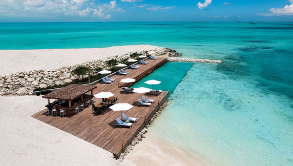 The ocean pool at the Villas and Sunset Cove Beach Club complex on Provo's south coast.