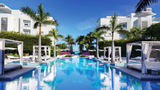 Wymara Resort + Villas has two locations on Turks and Caicos' main island of Providenciales. Pictured, the pool at the resort with its poolside cabanas.